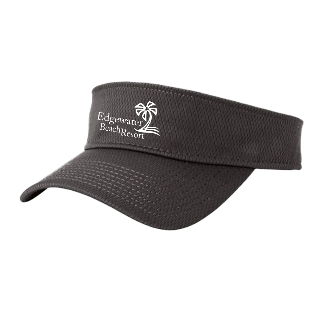 [NE219 - Graphite] Edgewater Beach Resort New Era® Performance Dash Adjustable Visor (Graphite)