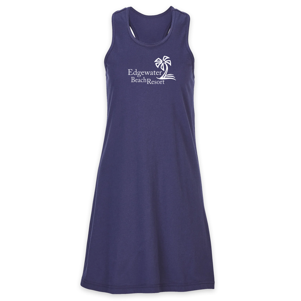 [BW4101- XXS- Navy] Edgewater Beach Resort Women's Coastal Cover-Up (XXS, Navy)