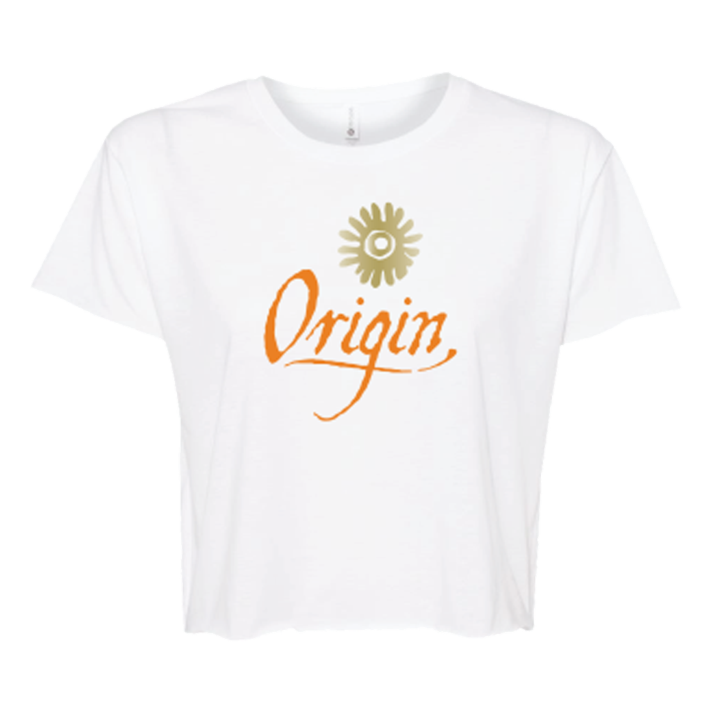 [5080-S-White] Origin Next Level Ladies Crop Tee (S, White)