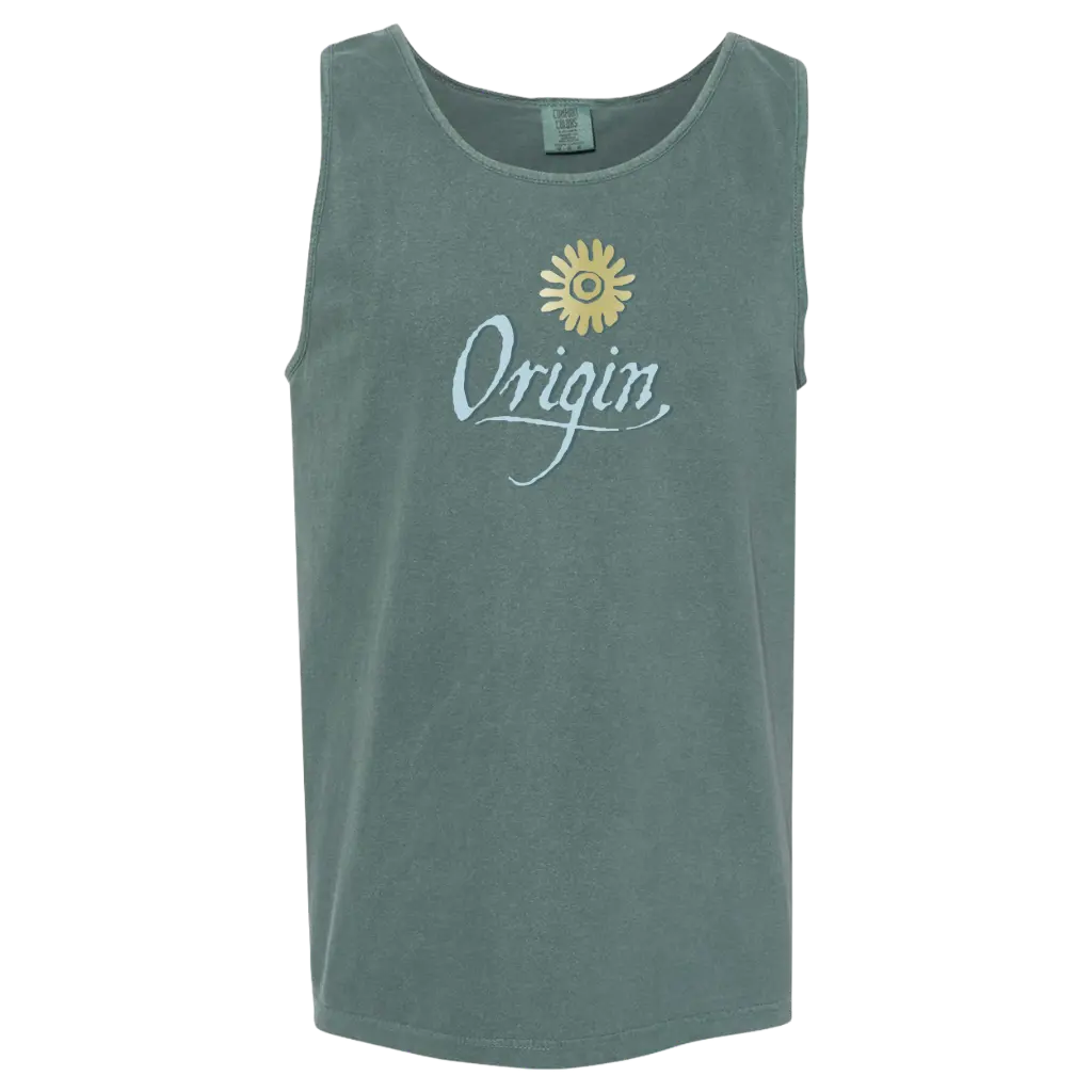 [9360-S-BLUE SPRUCE] Origin Comfort Colors Tank  (S, Blue Spruce)