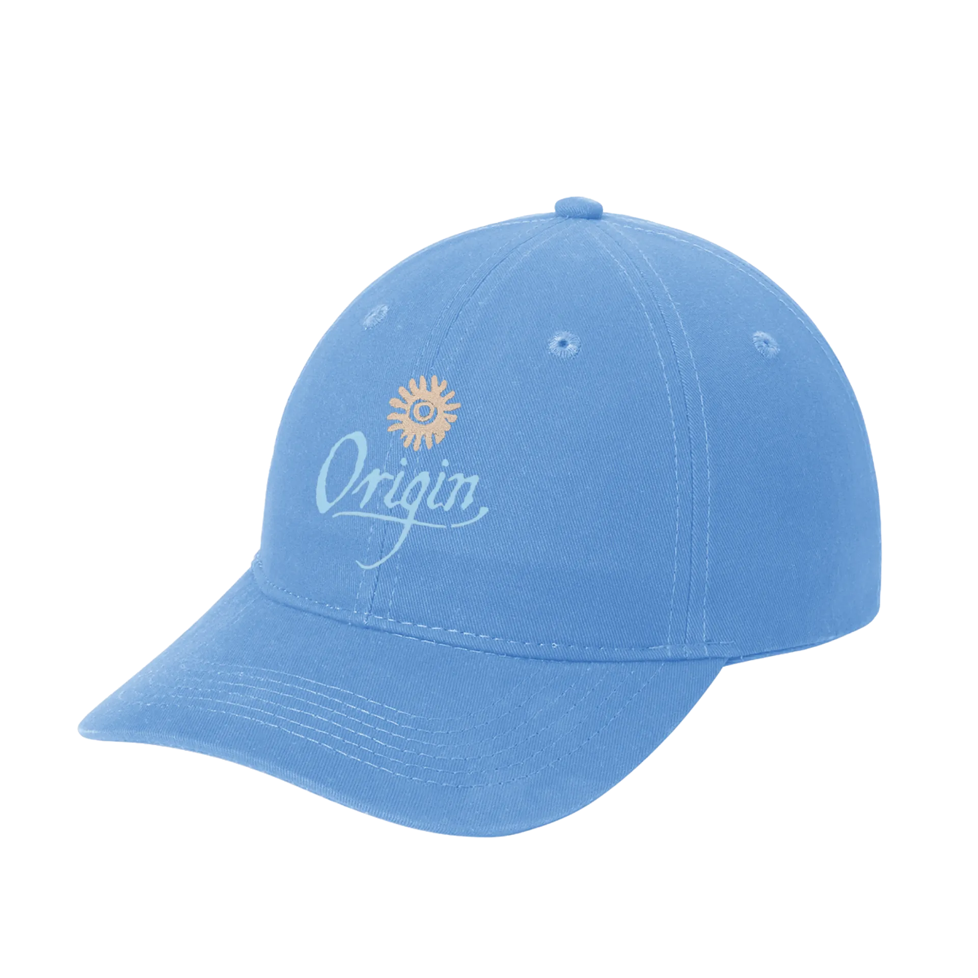 [CP77-Carolina Blue] Origin Brushed Twill Low Profile Cap (Carolina Blue)
