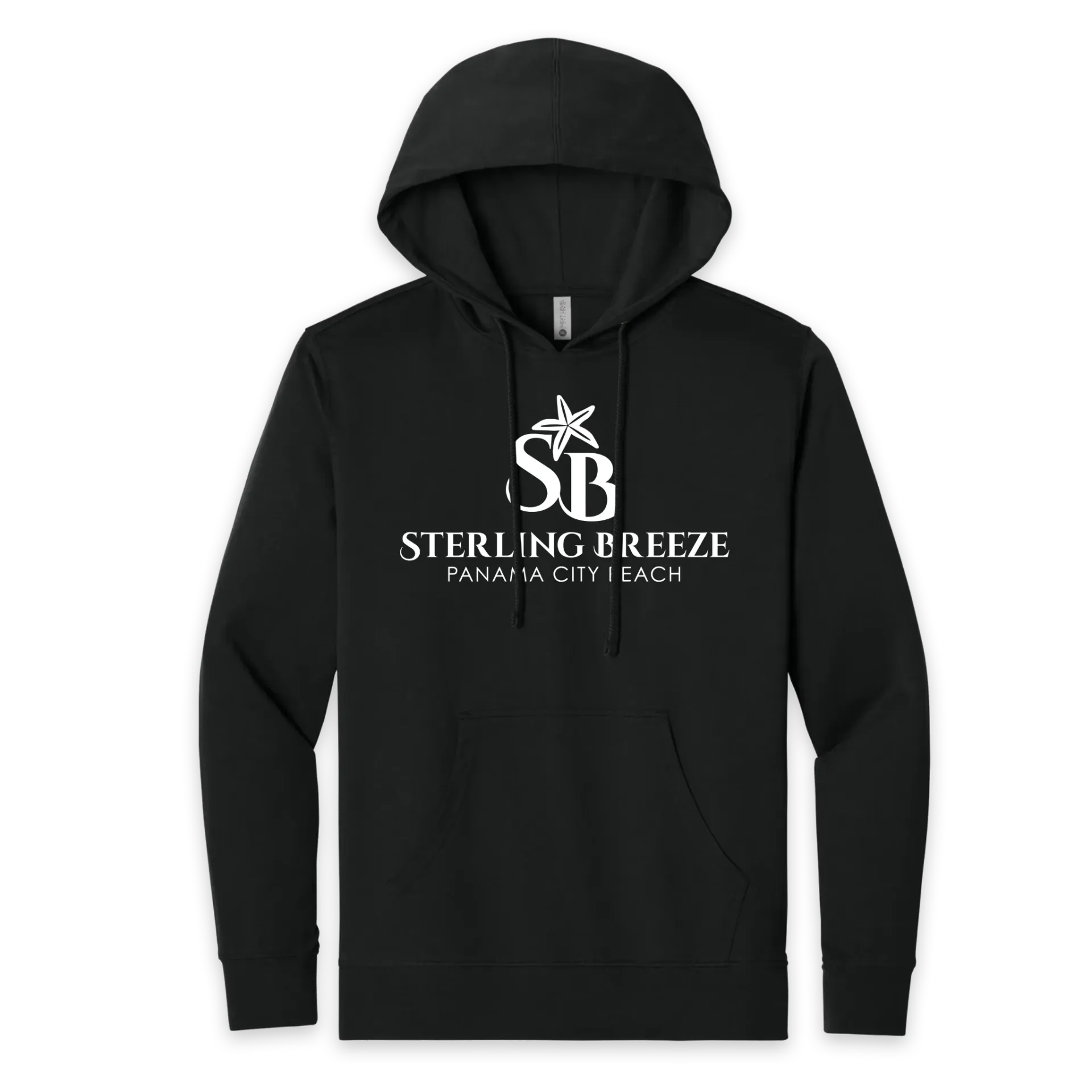 [9301-XS-Black/Black] Sterling Breeze Laguna Hoodie Sweatshirt (XS, Black/Black)