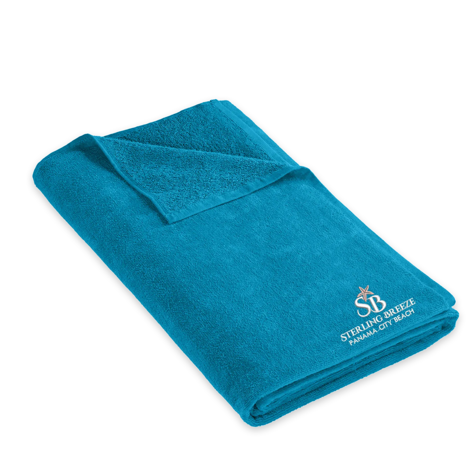 [PT42-Turquoise] Sterling Breeze Resort Beach Towel
